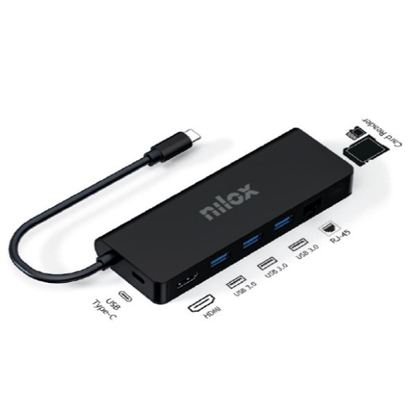 Nilox Dock USB C 8 en 1 HDMI 4K